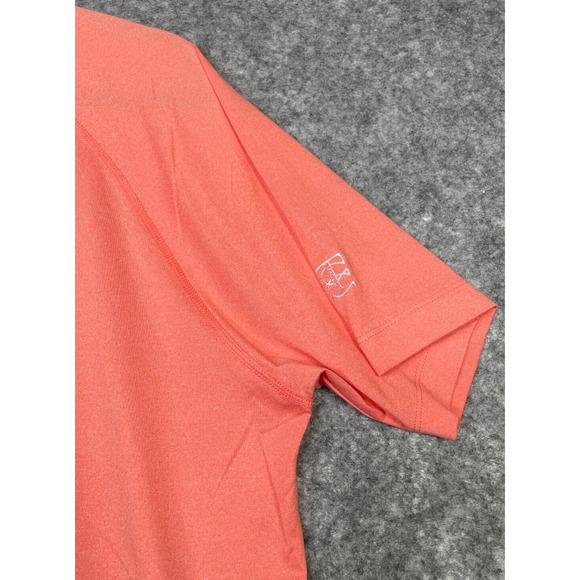 Peter Millar Crown Sport Men Polo Shirt Golf The Country Club Brookline Orange L - Picture 2 of 10